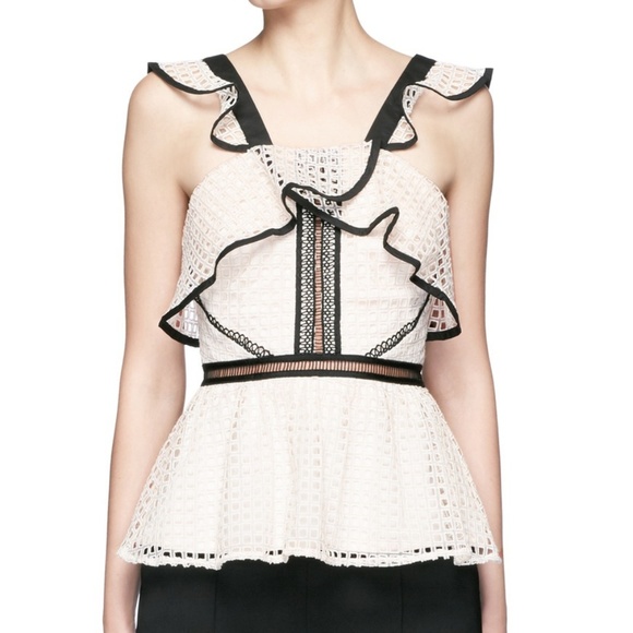 ruffle peplum shirt